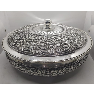925 Pure Silver Stylish Serving Bowl with Pure Sil... by 