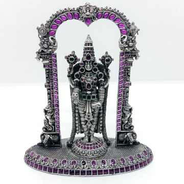 Mesmerizing lord tirupati balaji idol in pure silv...