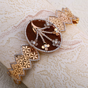 750 Rose Gold Stylish  Ladies Kada Bracelet RLKB33...