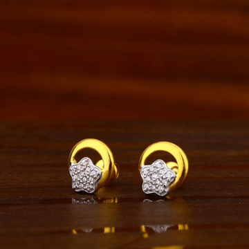 22CT Gold CZ Hallmark Stylish Ladies Tops Earrings...