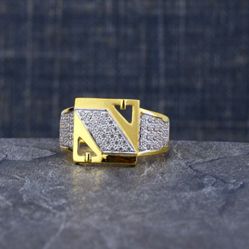 916 Gold Fancy Gents Ring by R.B. Ornament