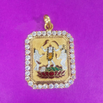 22k gold jogni maa pendants by Saurabh Aricutting