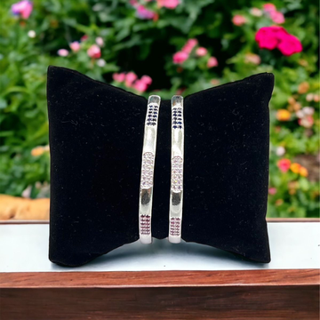925 Silver Plain Micro Bangles by 