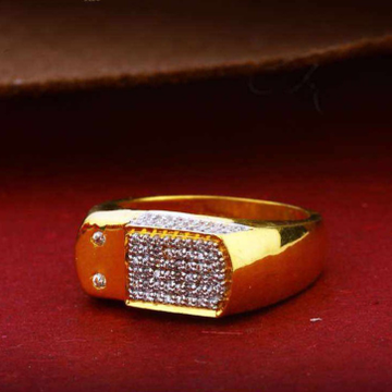 22k(916) Fancy Gents Diamond Ring by Sneh Ornaments