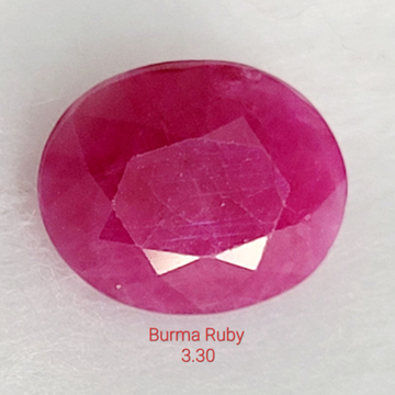 3.30ct Faceted Ruby KBG-R1 by 