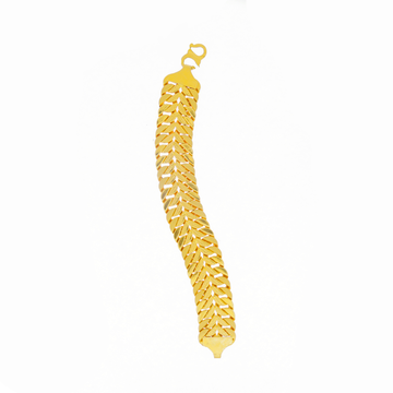 22k Charming Thick Gold Bracelet For Men