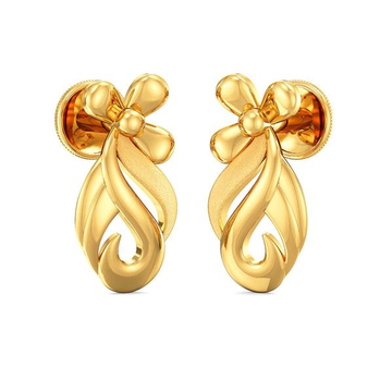 Gold Yellow Classy Design Earrings