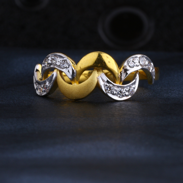 22CT Gold Hallmark Stylish Ladies Ring LR1560