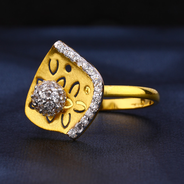 22CT Gold Cz Ladies Stylish  Diamond Ring LR446