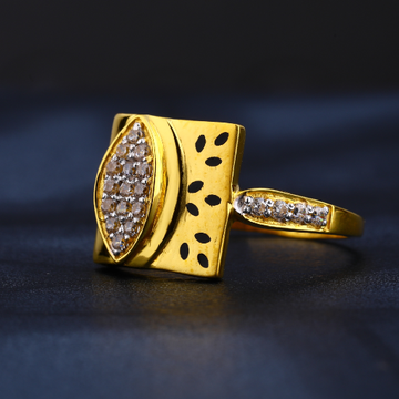 22CT CZ Gold Women's Fancy Hallmark Ring LR841