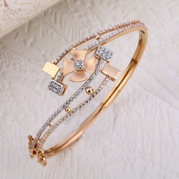 750 Rose Gold Hallmark Designer Women's Bracelet R...