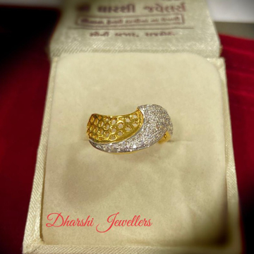 22K Gold Diamond Designer Ring by 
