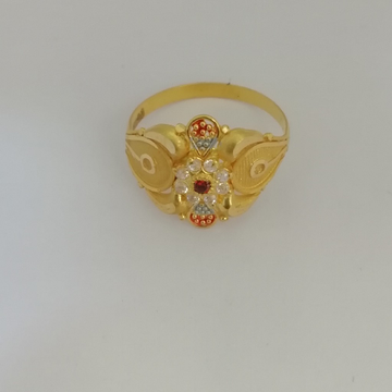 Fancy ladies on sale gold ring