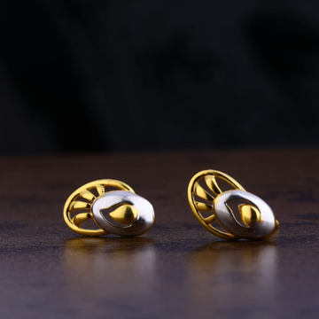 916 Gold CZ Hallmark Delicate Ladies Plain Earring...