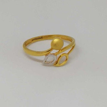 22 kt gold ladies branded ring by 
