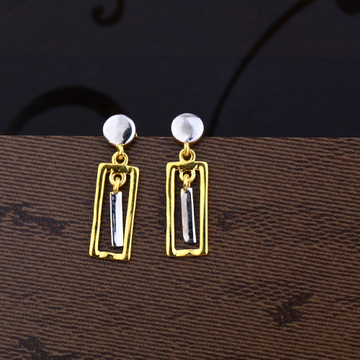 Ladies 916 Gold Designer Plain Earring -LPE25