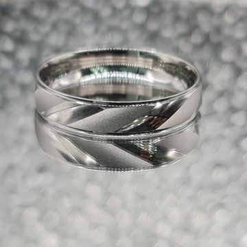 Fancy Platinum ring With Mark P95 by Sangam Jewellers