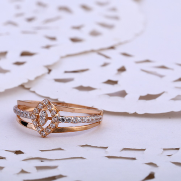 750 Rose Gold Exclusive CZ Ring RLR815