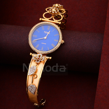 18CT CZ Ladies Stylish Rose Gold Watch RLW427