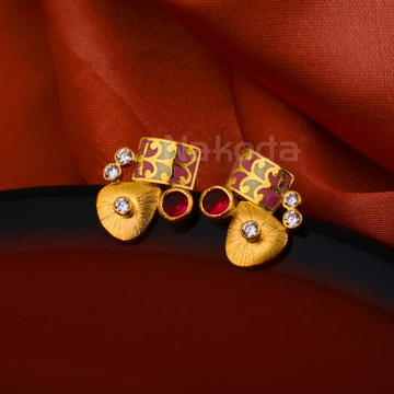 916 Gold CZ Ladies Antique Earring LAE17