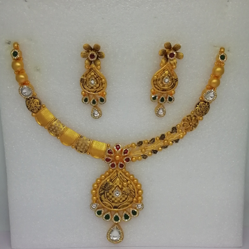 916 gold Swarovski Zirconia diamond and antique ja... by 