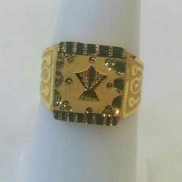 18K / 750 Gold Stylish Gents Ring by Shubh Gold