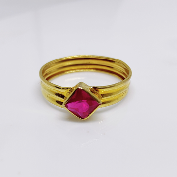 22k Gold Ring Beautiful Enameled Stone Studded Ladies Jewelry Select Size  Ring41 | eBay