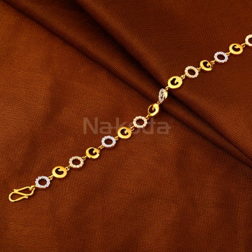 916 Gold CZ Hallmark Delicate Ladies Bracelet LB60...