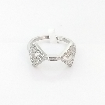 92.5 Silver Fancy Diamond Ladies Ring by 