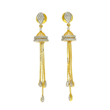 Shimmering gold earrings