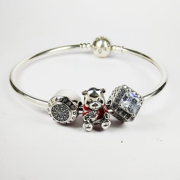 92.5 sterling silver micky mouse bracelet by 