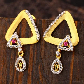 22 carat gold ladies earrings RH-LE976