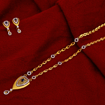 916 Gold Hallmark Designer  Chain Necklace CN95