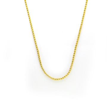 Exquisite Gold Rope Chain 22k For Men