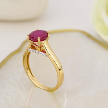 PINK STONE RING by 