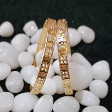 22K Gold Machine Cut Bangles by 