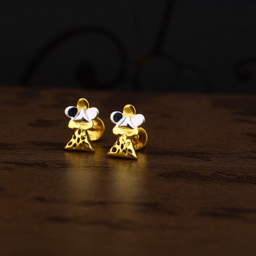 Ladies 916 Gold Casting CZ Earring -LPE170