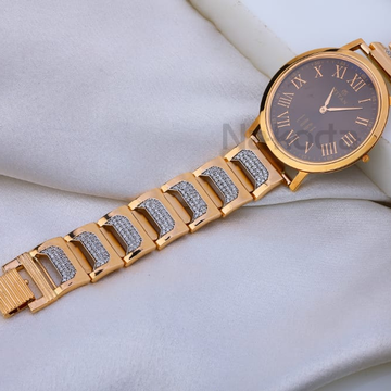 750 Rose Gold Hallmark Mens Watch RMW21