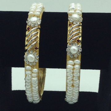 Pearls cz fancy bangles jbg0307