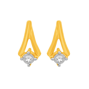 18K Gold Real Diamond Fancy Earring MGA - SDG0004