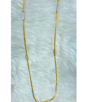 22Kt Gold Fancy Pipe Chain For Women by Ranka Jewellers