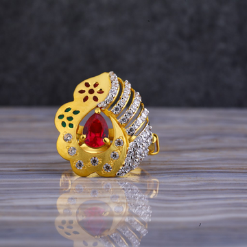 22ct Gold Exclusive Diamond Studded Ring LLR120