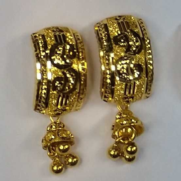 916 Gold Fancy Jtops Earrings Akm-er-123 by 
