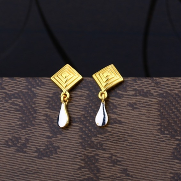 22 carat gold delicate ladies earrings RH-LE597