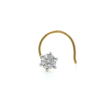 18kt / 750 yellow gold classic single 0.11 cts dia...