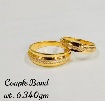 Gold fine couple ring by 