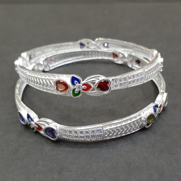 925 light weight fancy silver bangle by 