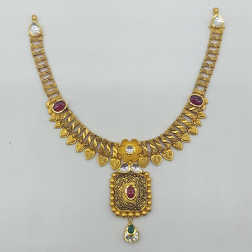 Gold Antique Necklace Set by 