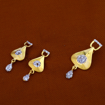 22Ct Gold Ladies Exclusive Pendant Set FPS83