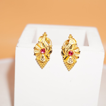 916 Gold Pretty Earrings 10R892